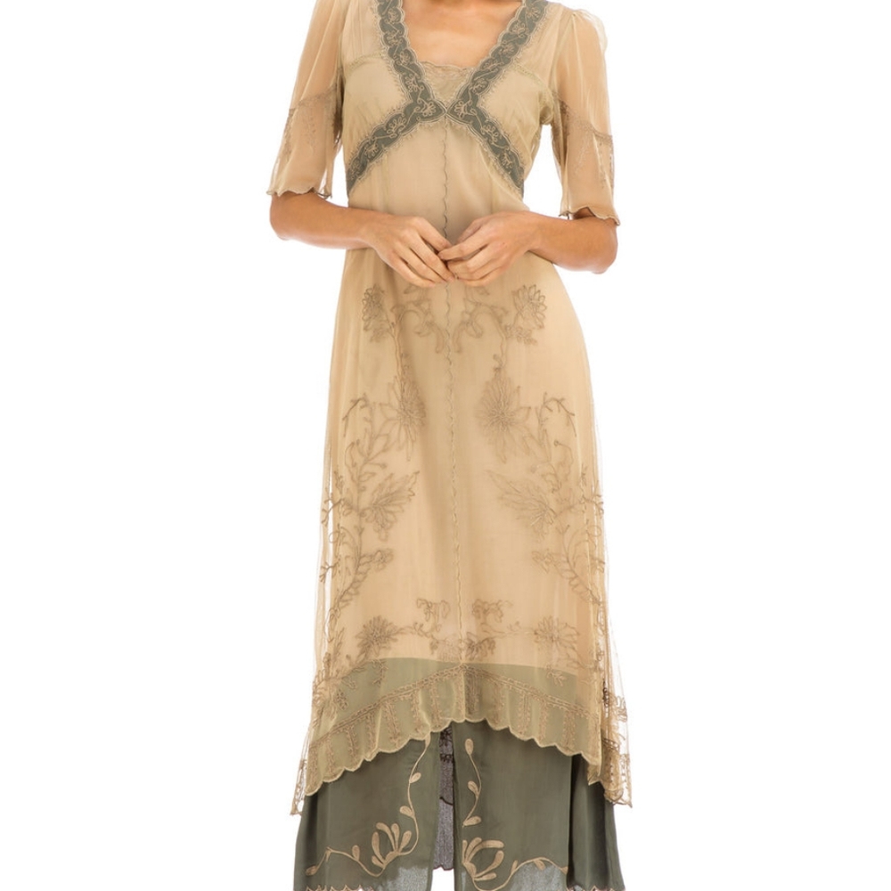 NWT Nataya victorian 40007 1x cream and olive
